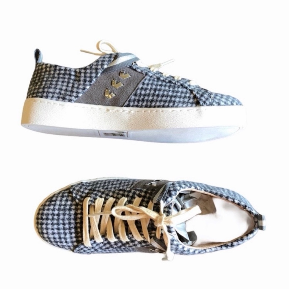 💐 Jack Rogers Ainsley Houndstooth Sneakers - Picture 6 of 11